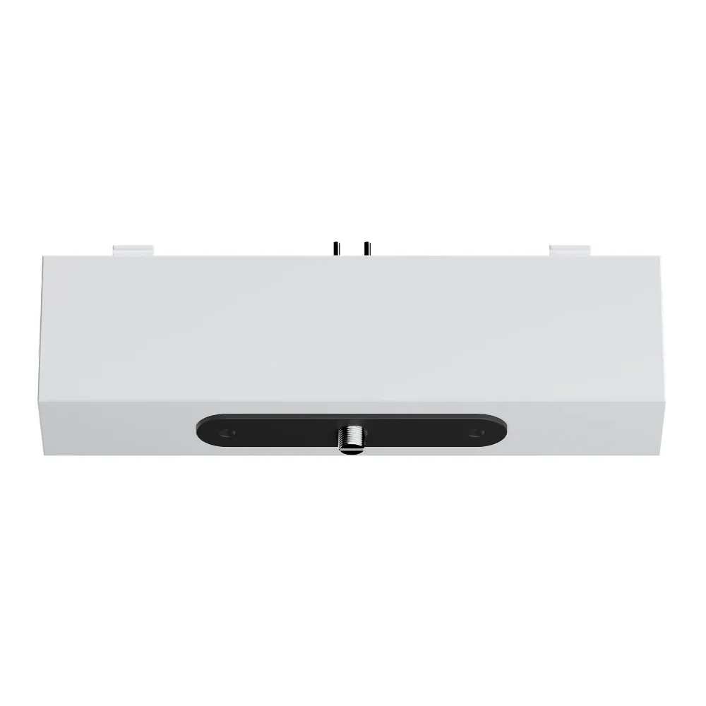 A visual representation of the adapter connecting the track to a home Wi-Fi network, with a smartphone displaying the Aqara Home app interface. This helps users understand its core function of enabling app-based and voice-controlled smart lighting.