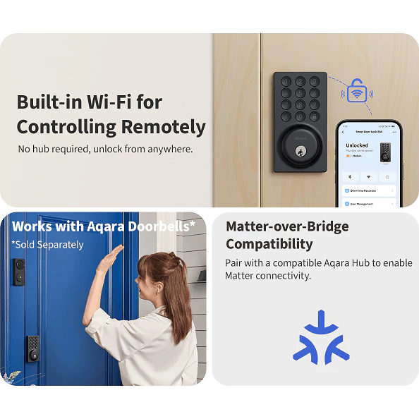 Auto-lock and one-touch locking.