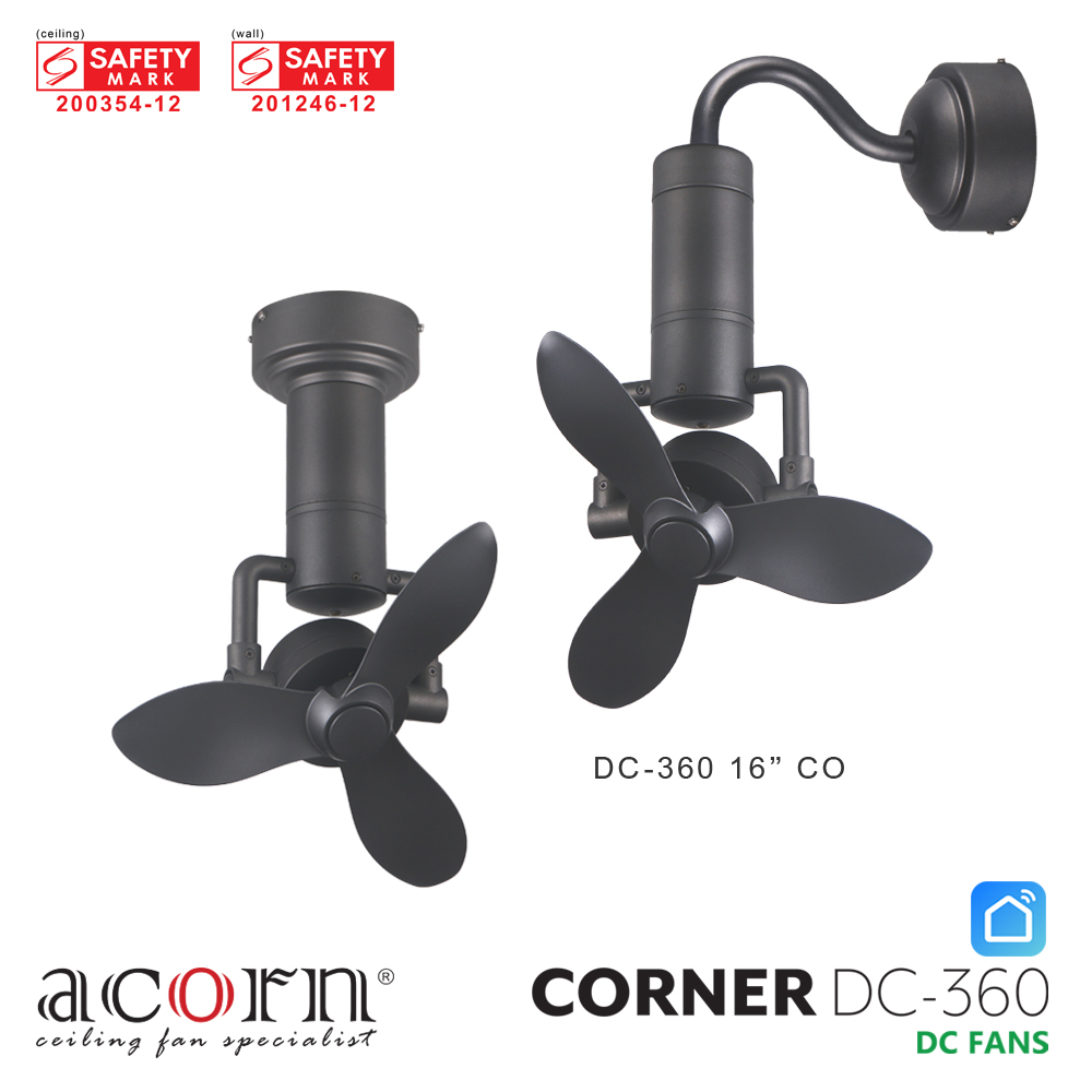 Acorn DC Corner Fan (16")