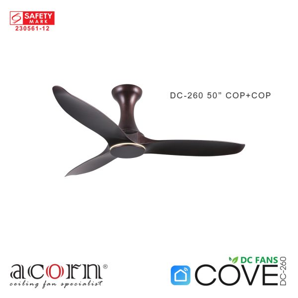 Energy-saving DC Motor 153 operates silently while reducing electricity consumption compared to traditional AC motor fans