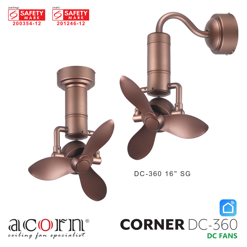 Acorn DC Corner Fan (16")