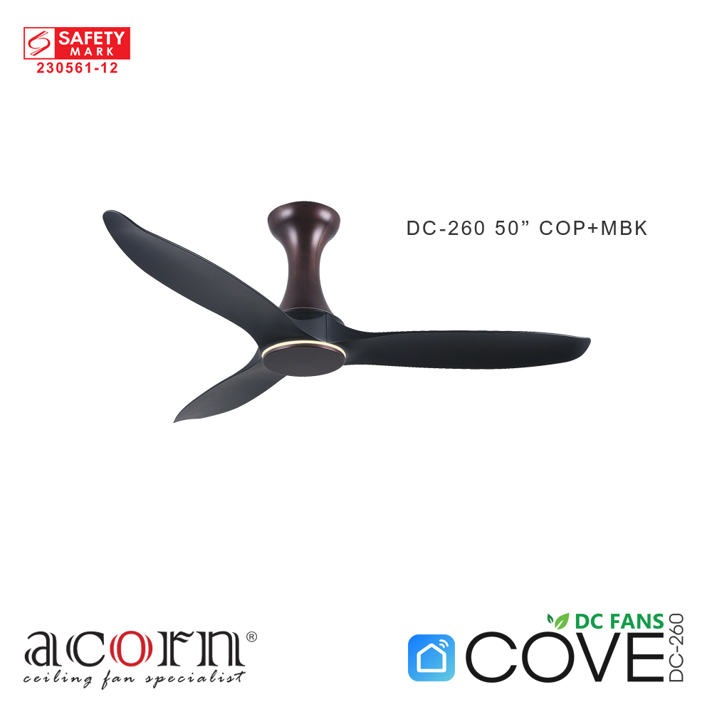 Forward/reverse function delivers cooling downdraft in summer and warm air circulation in winter for year-round energy savings