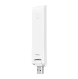 White USB adapter with a visible brand logo on a white background